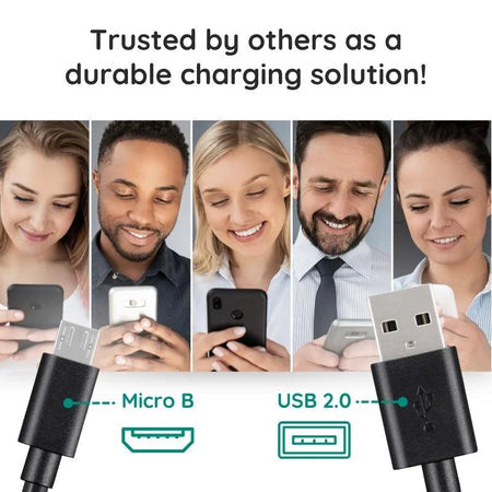 10ft Premium Micro USB Cable – Extra-Long, Durable & Reliable