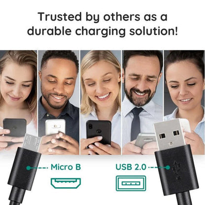 10ft Premium Micro USB Cable – Extra-Long, Durable & Reliable