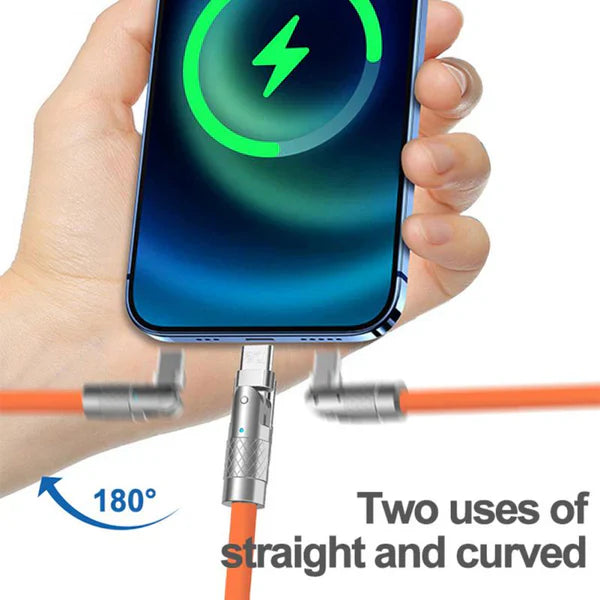 180° Rotating Fast-Charge Cable for Easy Angled Charging