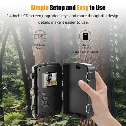 1080P Night Vision Trail Camera – High-Definition Wildlife Monitoring, Motion-Activated Cam
