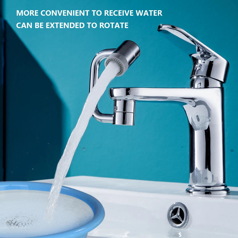 1080-Degree Rotating Universal Faucet Extender – Flexible Reach for Any Sink