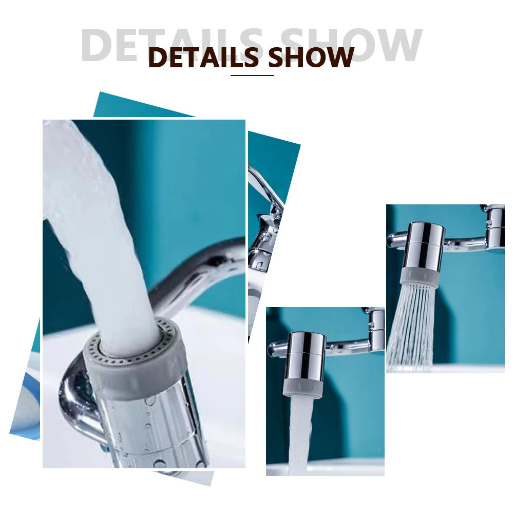 1080-Degree Rotating Universal Faucet Extender – Flexible Reach for Any Sink