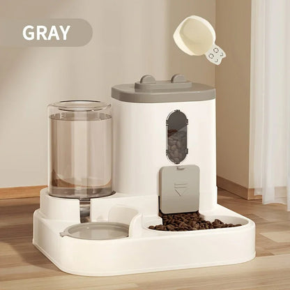 All-in-One Dog & Cat Feeder with Water Dispenser