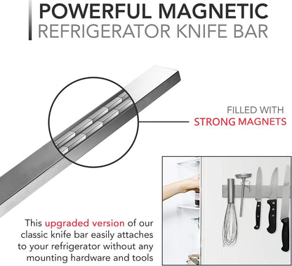 14-Inch Magnetic Knife & Tool Holder – Heavy-Duty, Space-Saving Organizer for Knives and Tools