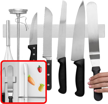 14-Inch Magnetic Knife & Tool Holder – Heavy-Duty, Space-Saving Organizer for Knives and Tools