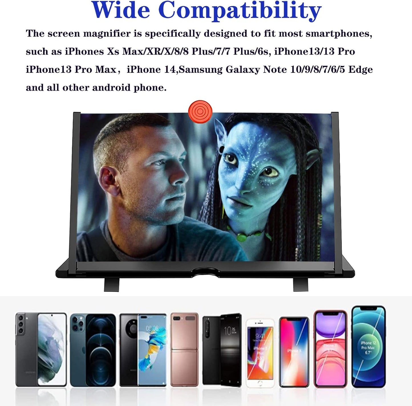 16-Inch Phone Screen Magnifier for Immersive Movies, Videos & Gaming