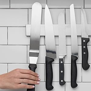 14-Inch Magnetic Knife & Tool Holder – Heavy-Duty, Space-Saving Organizer for Knives and Tools