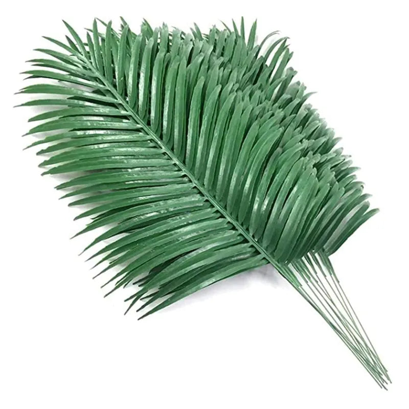 12-Pack Artificial Palm Leaves for Instant Tropical Decor