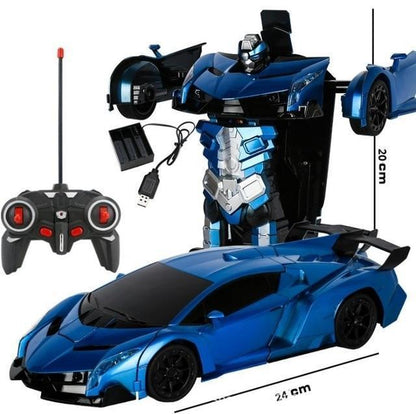 2-in-1 Transformer RC Car - Remote-Controlled Car That Transforms into a Robot