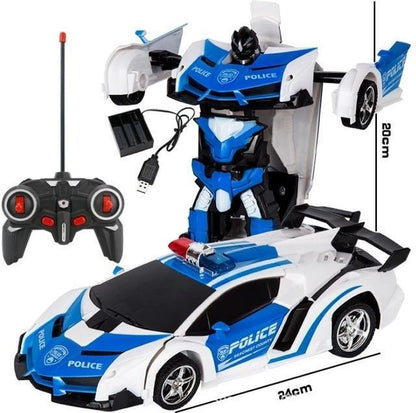 2-in-1 Transformer RC Car - Remote-Controlled Car That Transforms into a Robot
