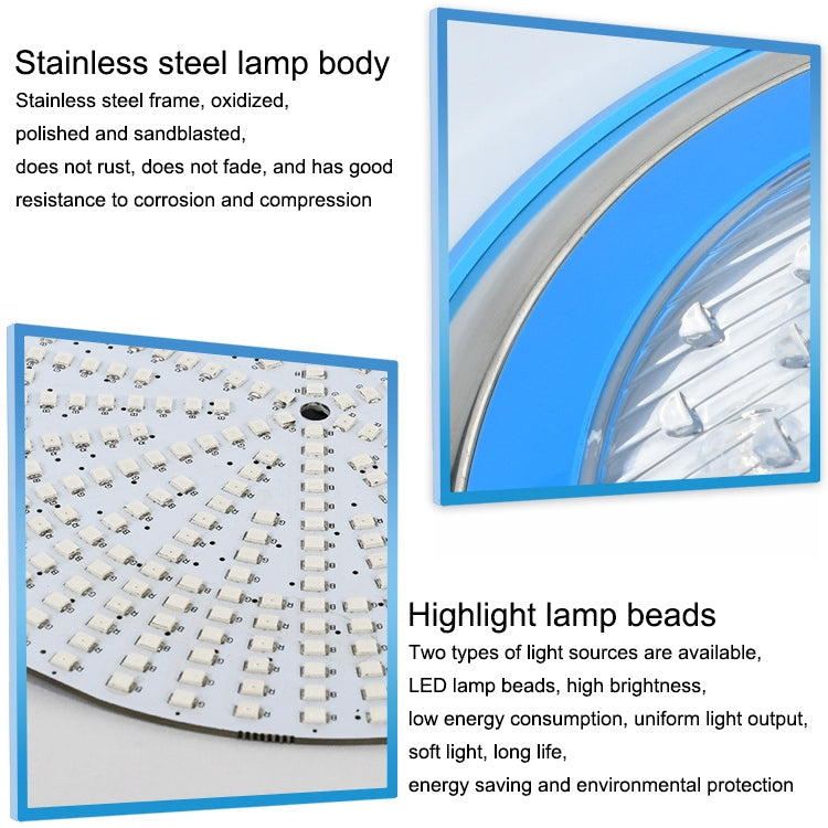 15W LED Stainless Steel Wall-Mounted Pool Light for Underwater Landscape Lighting
