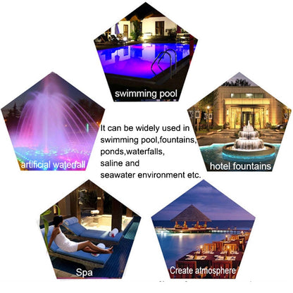 15W LED Stainless Steel Wall-Mounted Pool Light for Underwater Landscape Lighting