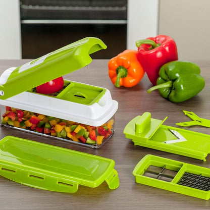 12-in-1 Multifunctional Vegetable Cutter — Slice, Dice, and Julienne with Speed and Safety