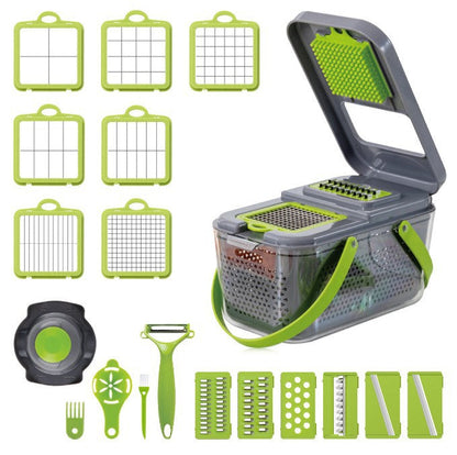 18-in-1 All-in-One Vegetable Slicer & Chopper for Easy, Precise Prep