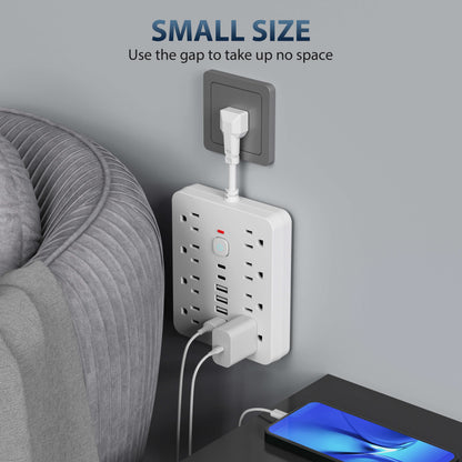14-in-1 Power Strip with Built-In Surge Protection