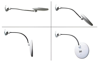 10X LED-Illuminated Magnifying Mirror with Suction Cup