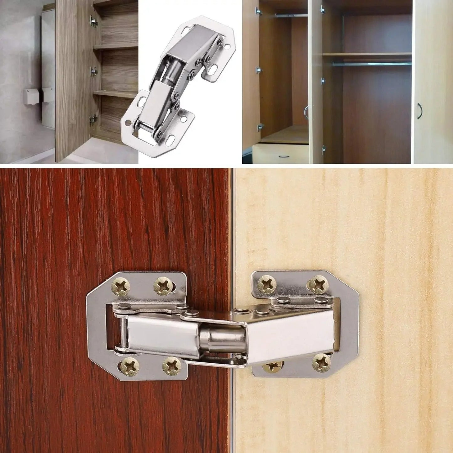 10-Pack Cabinet Hinges