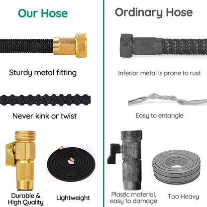100-Foot Expandable Garden Hose – Lightweight, Durable, and Tangle-Free with Easy Storage