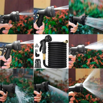 100-Foot Expandable Garden Hose – Lightweight, Durable, and Tangle-Free with Easy Storage