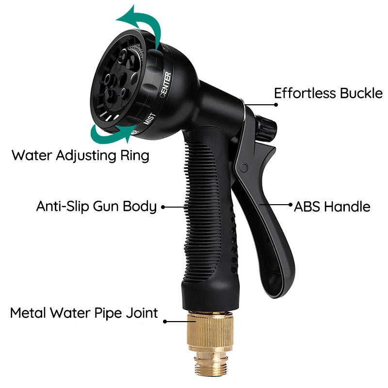 100-Foot Expandable Garden Hose – Lightweight, Durable, and Tangle-Free with Easy Storage