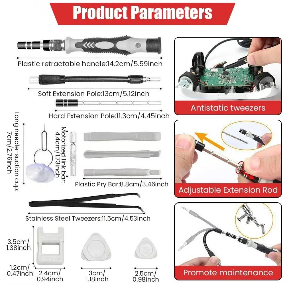 115-in-1 Bit Screwdriver Set - All-in-One Precision Tool Kit