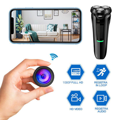 Ultra-Compact 1080P HD WiFi Mini Shaver Camera with Motion Detection