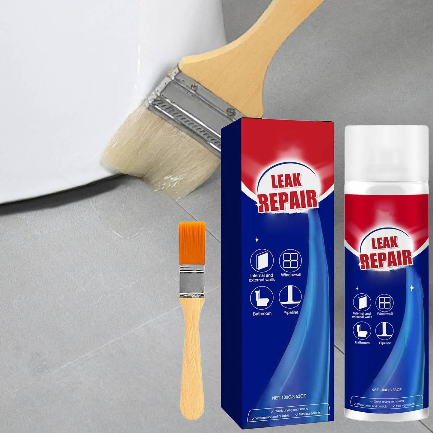 2-Pack Leak Repair Waterproof Sealant Spray – All-Purpose Sealant