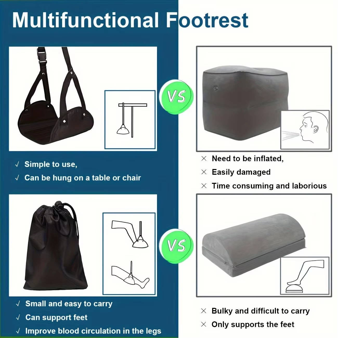 Two-Piece Foot Hammock Set