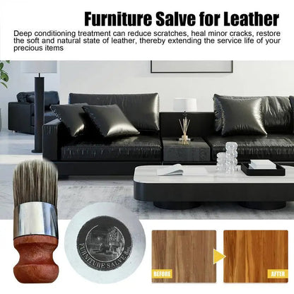 Premium 120ml Leather Furniture Care Salve Kit