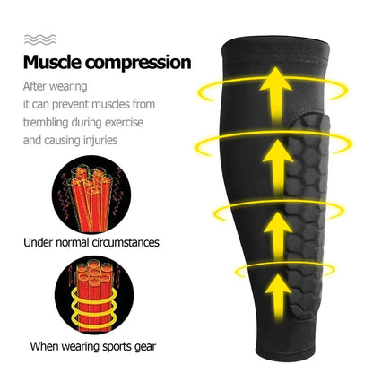 Honeycomb Soccer Shin Guards – 1 Pair, Lightweight and Breathable Protection