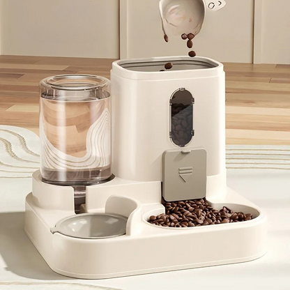 All-in-One Dog & Cat Feeder with Water Dispenser