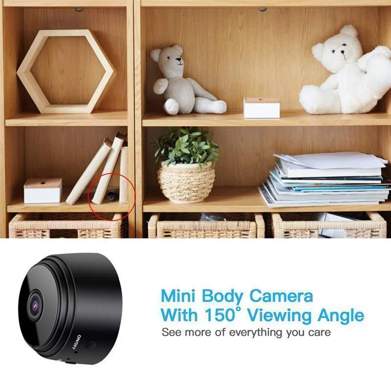 1080p Magnetic WiFi Mini Camera - Ultra-Compact Wireless Security Camera