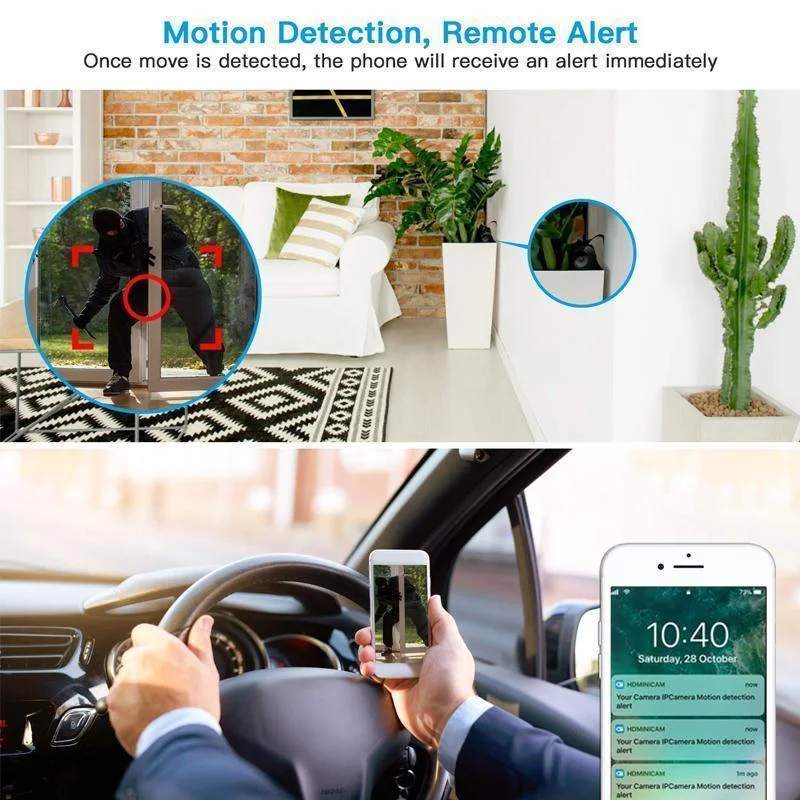 1080p Magnetic WiFi Mini Camera - Ultra-Compact Wireless Security Camera