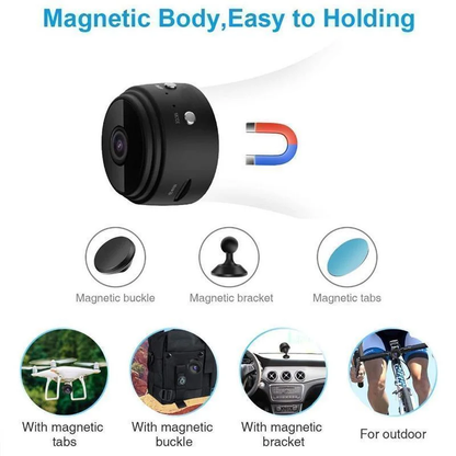 1080p Magnetic WiFi Mini Camera - Ultra-Compact Wireless Security Camera