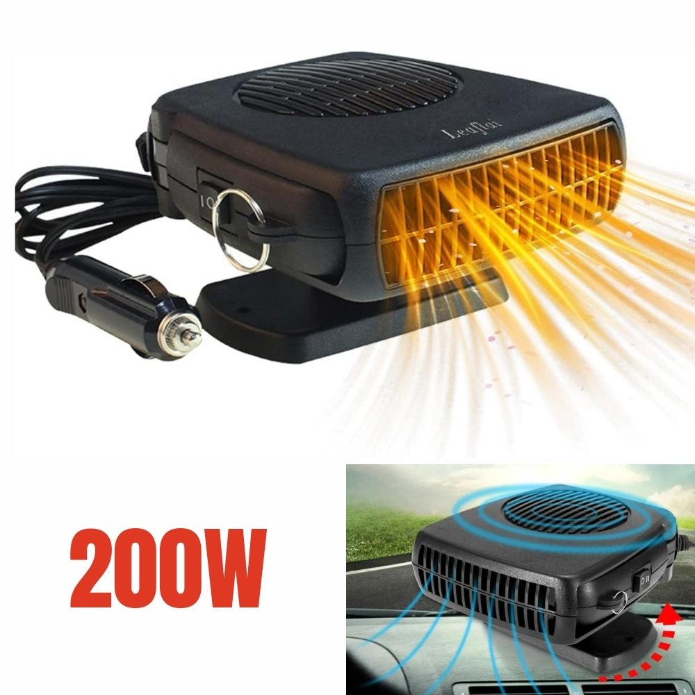 12V Car Heater Fan – 150W/300W Portable Ceramic Auto Heater for Fast Defrost & Quick Cabin Heating