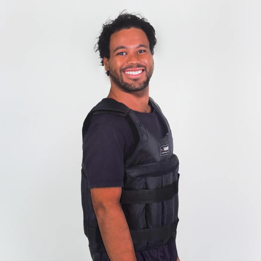 Adjustable 110-Pound Weighted Vest for Enhanced Training and Strength