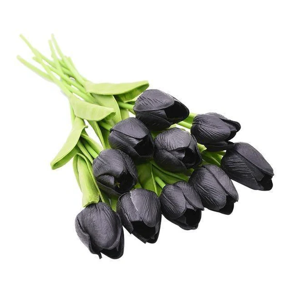 Set of 10 Realistic Artificial Tulips