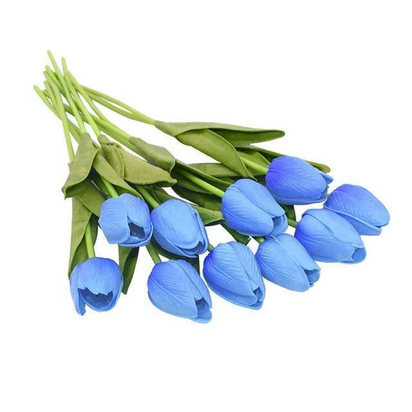 Set of 10 Realistic Artificial Tulips