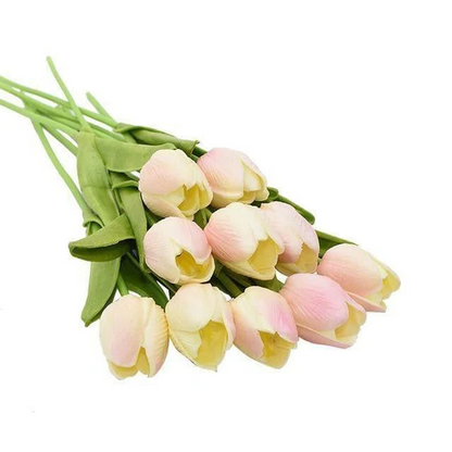Set of 10 Realistic Artificial Tulips