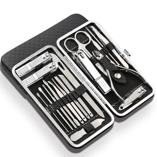 19-in-1 Stainless Steel Manicure Set – Premium Nail Clipper Kit