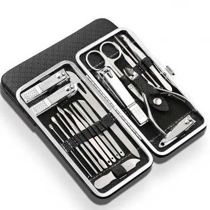 19-in-1 Stainless Steel Manicure Set – Premium Nail Clipper Kit