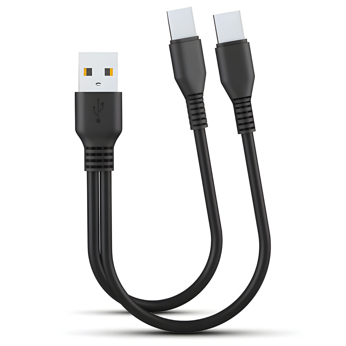 2-in-1 USB Charging Cable with Multi-Port Compatibility
