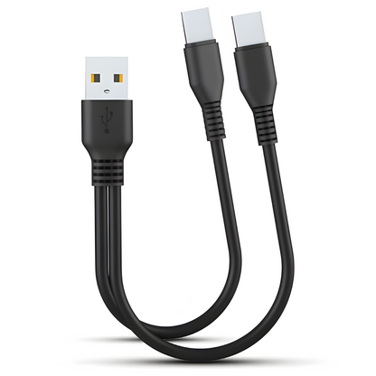 2-in-1 USB Charging Cable with Multi-Port Compatibility