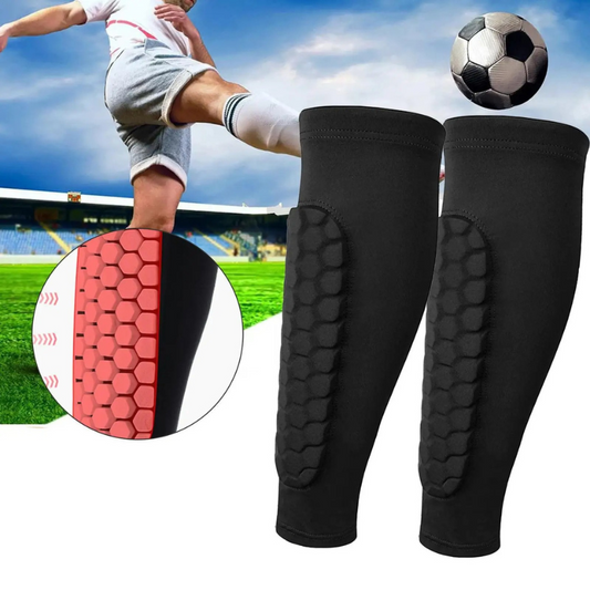 Honeycomb Soccer Shin Guards – 1 Pair, Lightweight and Breathable Protection